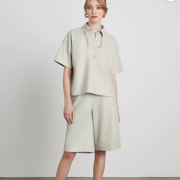 Nadia vegan Leather Pullover Who What Wear Collection - Picture 3 of 6